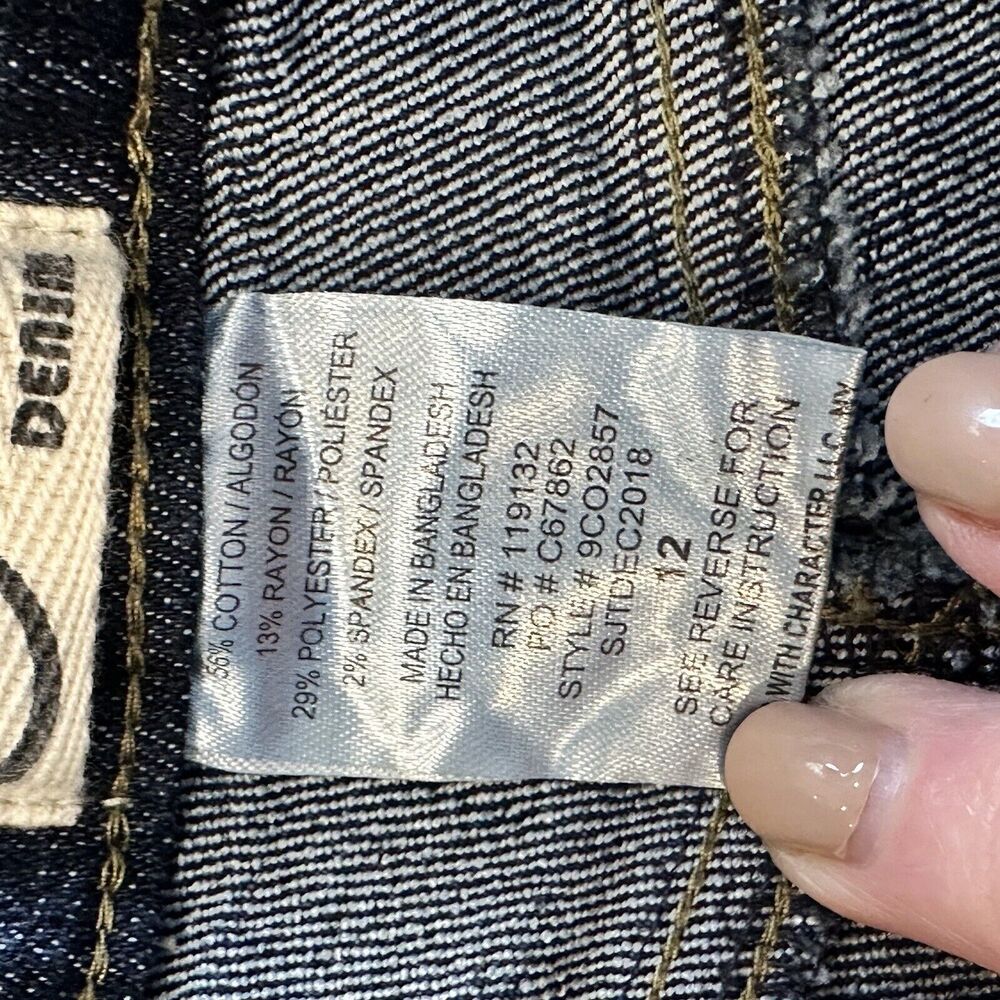 Copper Denim Blue Straight Leg Girls Size 12 NWT. Dark Wash Style 9CO2857 - Picture 15 of 16